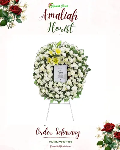 Krans Bunga Duka Cita di Atria Hotel Malang
